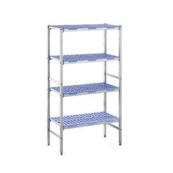 4 Tier Shelving Unit – PLE1292 | 1290x500x1750 mm | Anodized Aluminium Rack