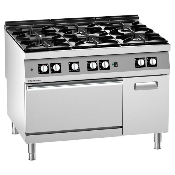 Angelopo 2N1FAGV 6 Burner Gas Range Convection Oven UAE