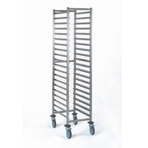 Tournus GN Trolley for 20 GN 1/1 Trays | Heavy-Duty Stainless Steel